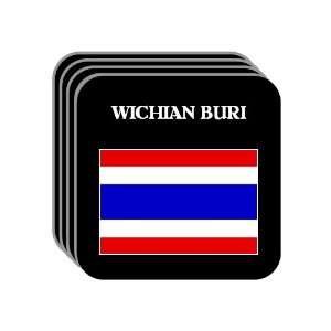 Thailand   WICHIAN BURI Set of 4 Mini Mousepad Coasters 