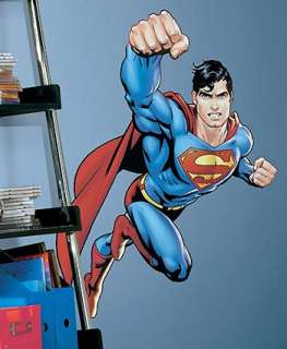Big SUPERMAN DC Comic WALL ACCENT MURAL Superhero BOYS  