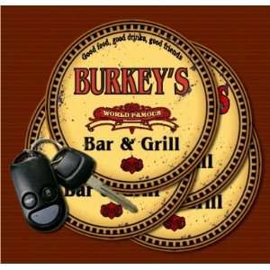 BURKEYS Family Name Bar & Grill Coasters  Kitchen 