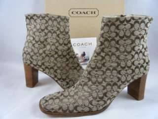 Authentic Coach Signature Small C Brianna Boot SZ 6 B With Box Very 