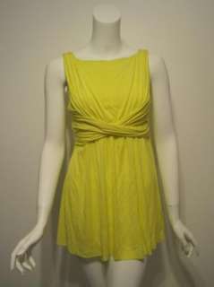 Bailey 44 womens flashback bright yellow sleeveless long top S $116 