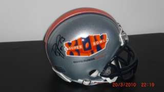 Roman Harper Signed Auto Super Bowl 44 Mini Helmet COA  