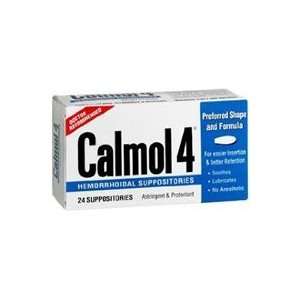    Calmol 4 Hemorrhoidal Suppositories   24 Ea