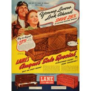 1941 Ad WWII Furniture Lane Hope Chest Dressers Air Force 