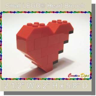 LEGO® Fashion Jewelry Small Broken Heart Brooch Pin  