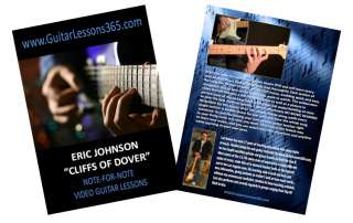 Eric Johnson Cliffs Of Dover Guitar Lesson DVD New  