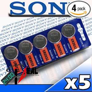  5 Genuine Sony CR2032 Lithium 3V Batteries (X5) EXPIRY 