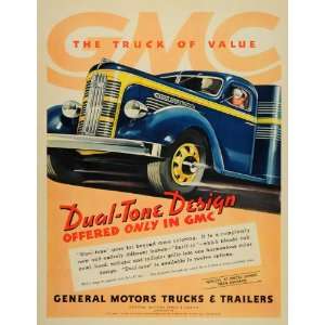   Ad Truck Trailer General Motors Dual Tone Coach   Original Print Ad