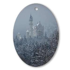   Castle Keepsake Oval Art Oval Ornament by 