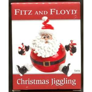  Fitz and Floyd Christmas Jiggling Santa    ©2005 NEW IN 