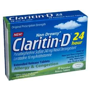  Claritin D 24 Hour Allergy and Congestion Relief (60 