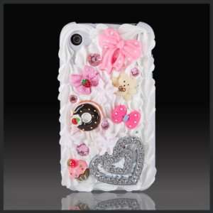  Bling Hearts with Pink Diamonds Treats Cake style case 