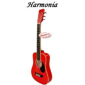  Harmonia Acoustic Guitar 34 Inches Red MD 034 RD Musical 