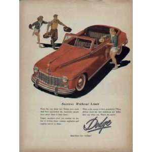  Success Without Limit  1947 Dodge Convertible Ad 