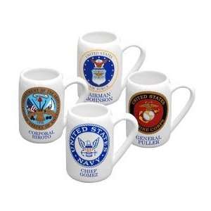  Personalized Beer Stein   United States Military   22oz 