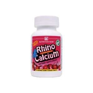  Nutrition Now Rhino Calcium Chewables, Cherry 60 Chewable 