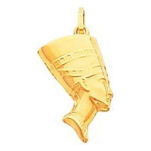  14K Gold Nefertiti Charm Jewelry