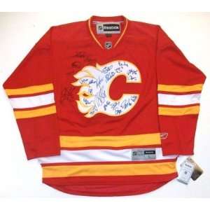 2011 Calgary Flames Team Signed Jersey Iginla Coa Sports 