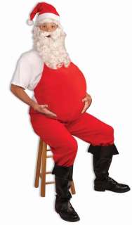 Red Belly Stuffer Santa Costume Accessory *New*  