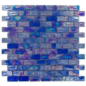  Vista   3/4 x 1 5/8 subway glass tile in liberty blue 