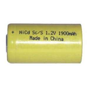  6 pcs Sub C 1900 mAh NiCd Batteries Electronics