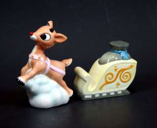 Rudolph Reindeer Salt Pepper Island Misfit Toys Sleigh  