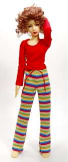 Jersey cotton stripe drawstring pants. This is made from a German 