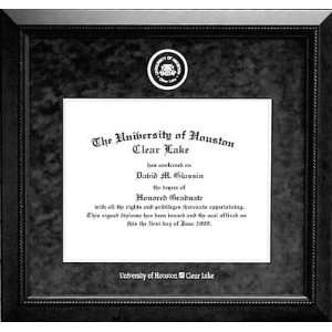  UH Clear Lake Designer Diploma Frame in Carbon Black Suede 