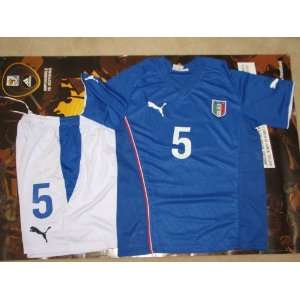  Kids Italy Home Cannavaro # 5 Jersey+shorts Everything 