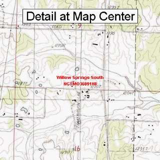  USGS Topographic Quadrangle Map   Willow Springs South 