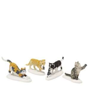   , Village Accessories, STRAY CAT STRUT   Set of 4