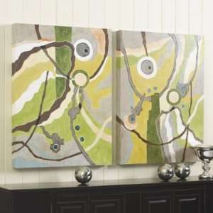   Two Mesmercado Hand Painted Canvases  Ballard Designs