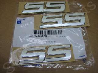   HHR Impala Pearl White SS Emblems Set of 3 OEM (C37 3z)(Qty 3)  