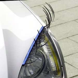  3d Car Eyelashes Headlight Lamp Auto Sticker Pair with 