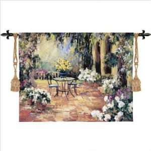   Courtyard Tapestry Style No Finial Black 28   48