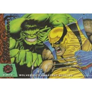  Wolverine vs. Hulk #140 (X Men Fleer Ultra 94 Trading 