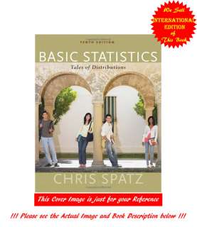 Basic Statistics Tales of Distributions by Chris Spatz 0495808911 