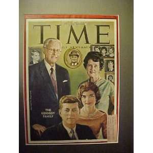 John F. Kennedy & Family July 11, 1960 Time Magazine Professionally 