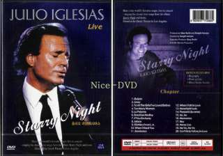 JULIO IGLESIAS Starry Night Live (1990) DVD, New SEALED  