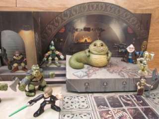 Star Wars Galactic Heroes Jabbas Palace Unique Set Up Lot Diorama Bib 