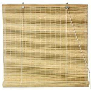  Bamboo Roll Up Blinds   Natural  48W