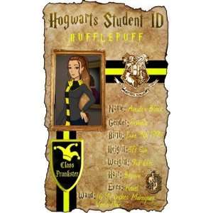  Hogwarts Student ID Hufflepuff Costume ID Card Office 