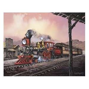  Steam Train Station Railroad tin sign #1031 Everything 