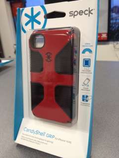   IPHONE 4 4S SPECK CANDYSHELL GRIP RED CASE COVER 875912020244  