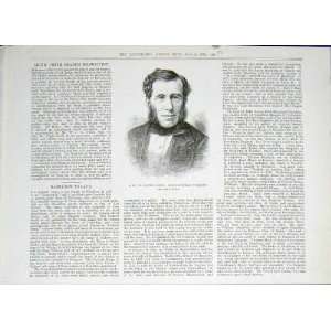  Portrait Sir Lawes Agricultural Chemist Old Print 1882 