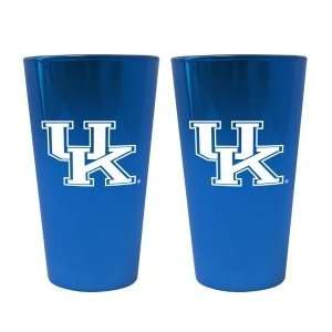 Kentucky Wildcats UK NCAA Pint Glass   Set Of 2 Sports 
