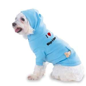/Heart Whips & Chains Hooded (Hoody) T Shirt with pocket for your Dog 