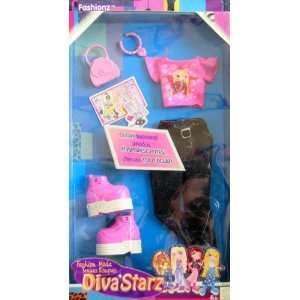  Diva Starz Glow In The Dark Fashions   Pink & Black 