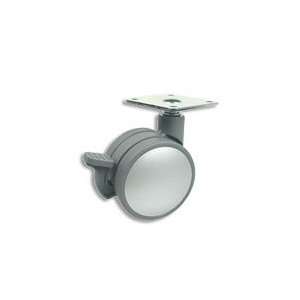 Cool Casters   Grey Caster with Silver Finish   Item #400 60 GY SI SP 