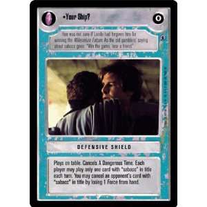  Star Wars CCG Reflections 3 III Premium Your Ship ? Toys & Games
